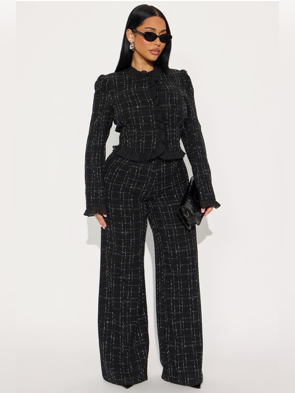 Tweed Pantsuit